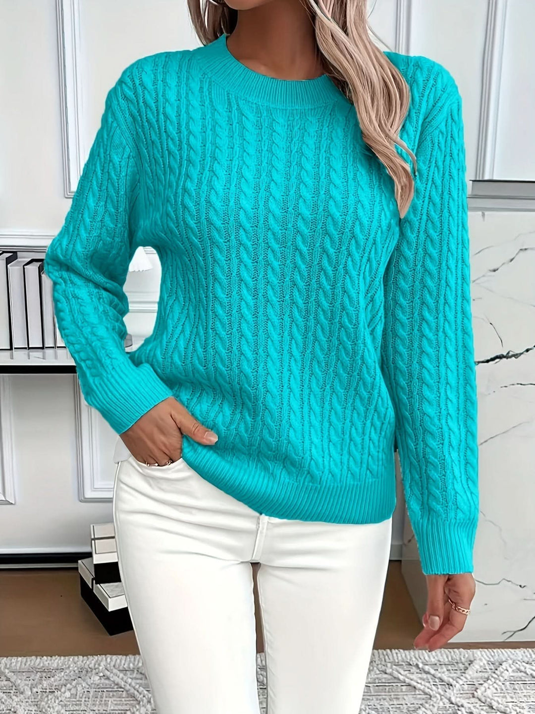 MARIELLE | CABLE SWEATER