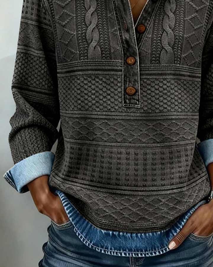 NIVELLE | MODERN HALF-BUTTON SWEATER