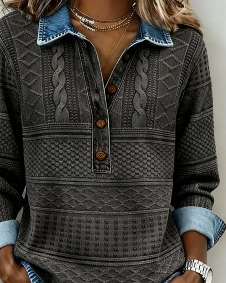 NIVELLE | MODERN HALF-BUTTON SWEATER