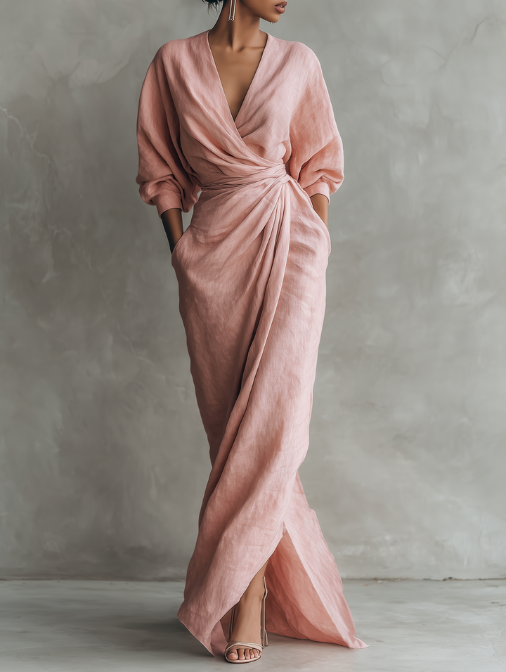 SOFI | PURE ELEGANCE V-NECK DRESS