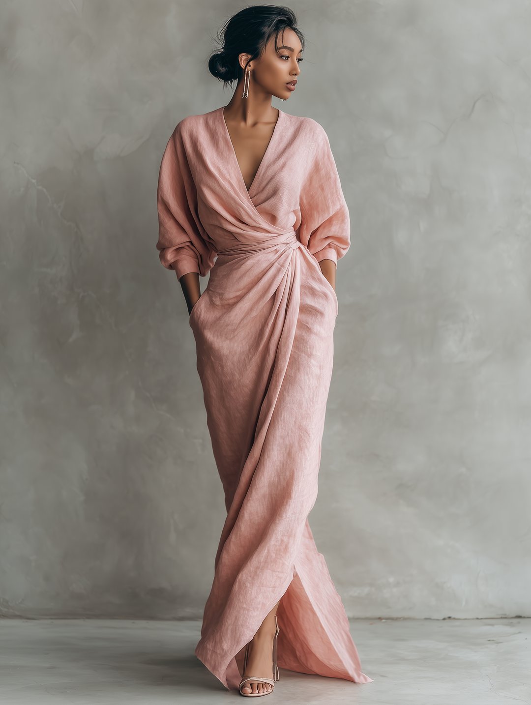 SOFI | PURE ELEGANCE V-NECK DRESS