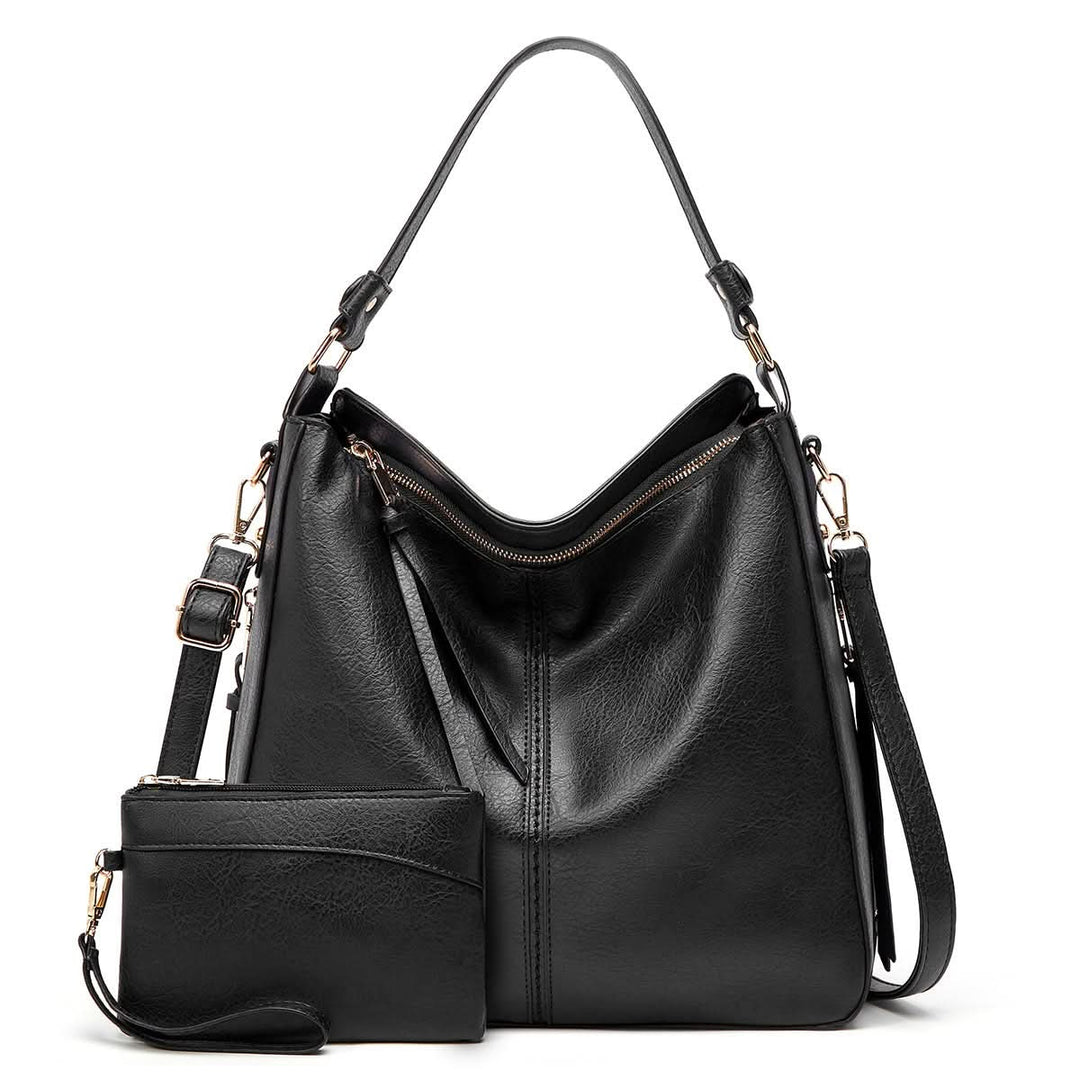 CAMELLIA | LEATHER HOBO BAG