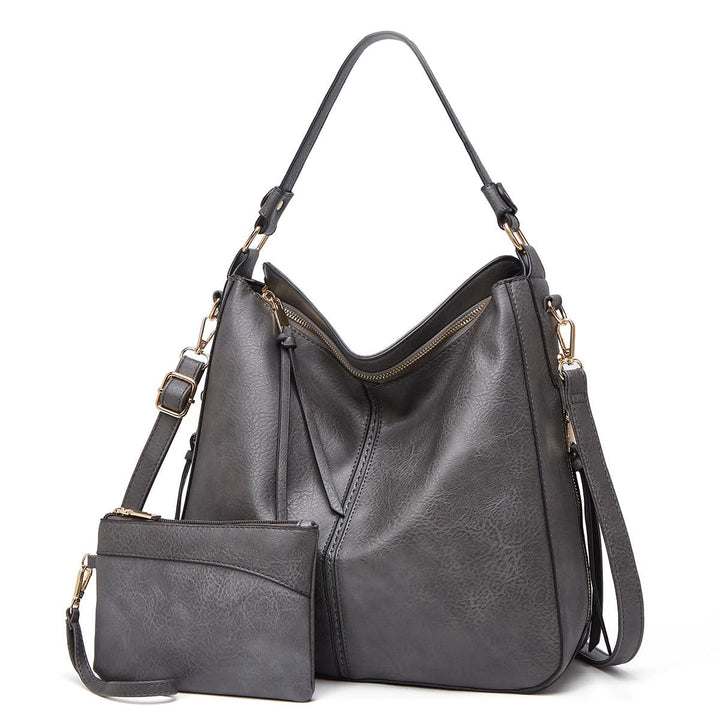 CAMELLIA | LEATHER HOBO BAG