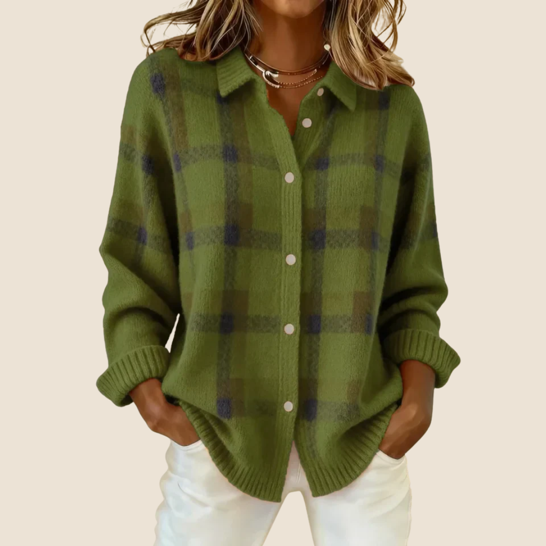 VIVIENNE | RETRO CHECK SWEATER