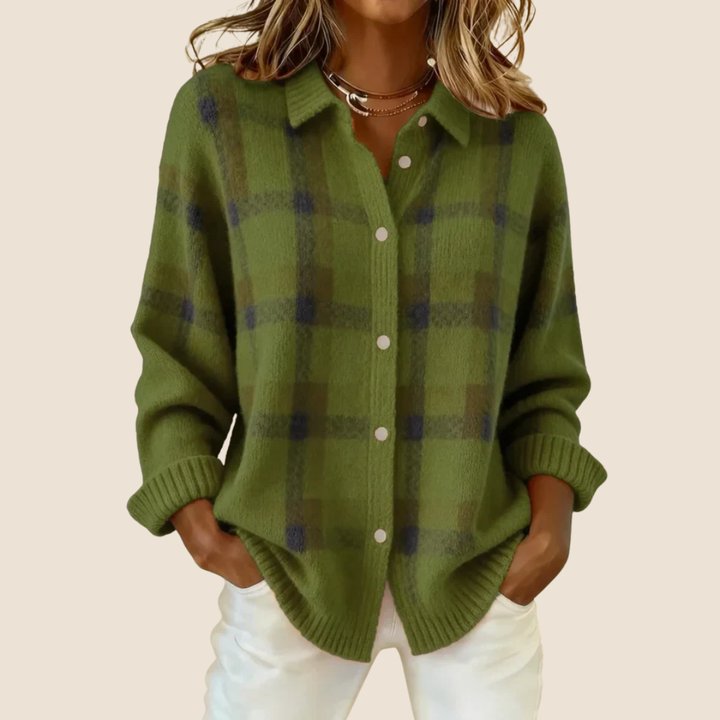 VIVIENNE | RETRO CHECK SWEATER