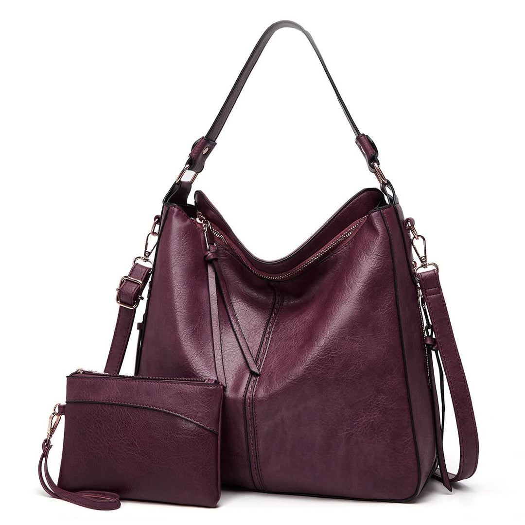 CAMELLIA | LEATHER HOBO BAG