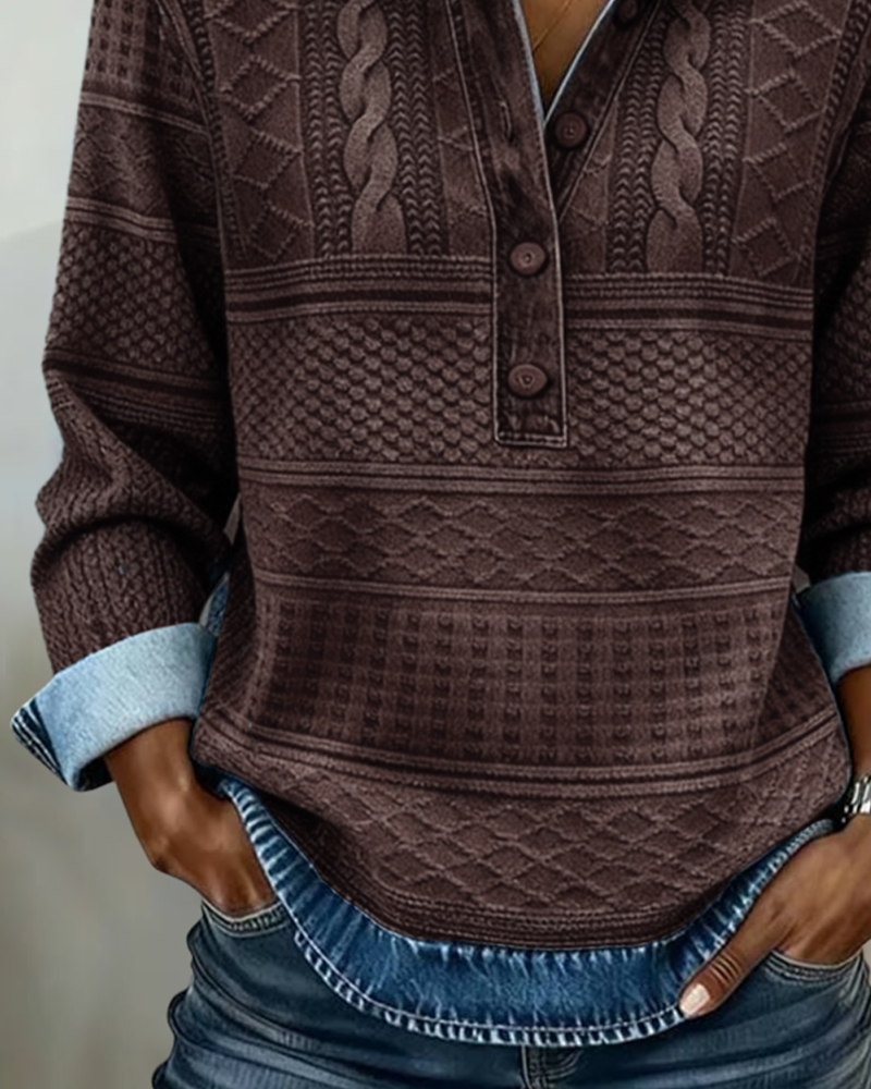 NIVELLE | MODERN HALF-BUTTON SWEATER