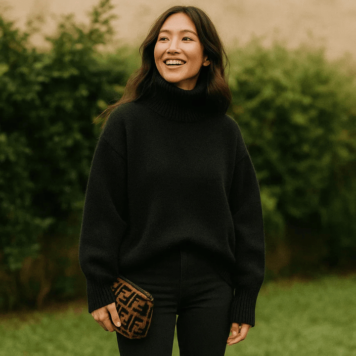 AURORA | CASHMERE TURTLENECK SWEATER