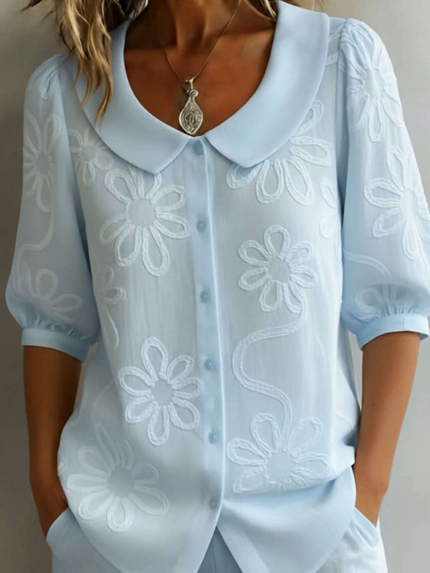 TESSA | NATURAL FLORAL TOP