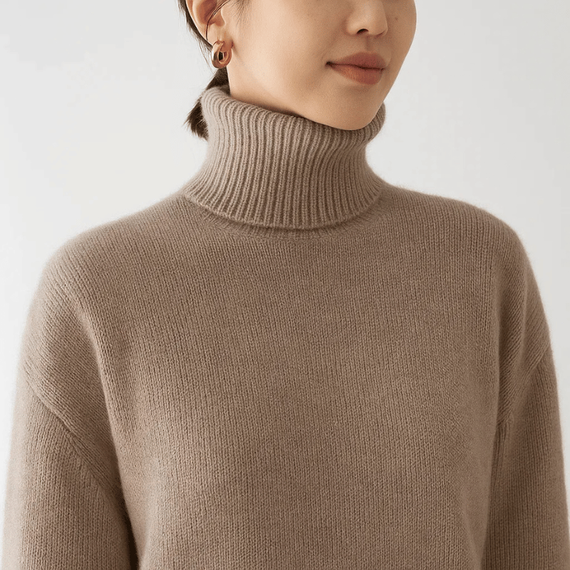 AURORA | CASHMERE TURTLENECK SWEATER