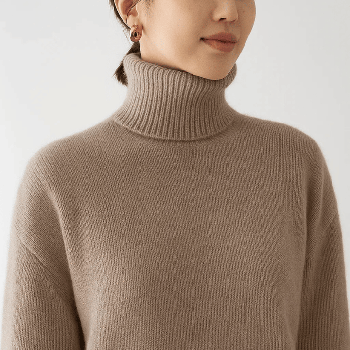 AURORA | CASHMERE TURTLENECK SWEATER