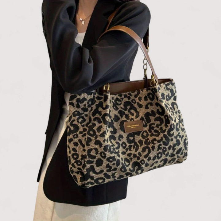 AGNES™ | LEOPARD CANVAS BAG