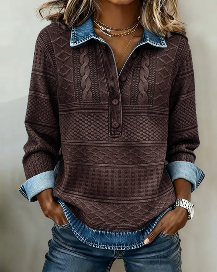 NIVELLE | MODERN HALF-BUTTON SWEATER