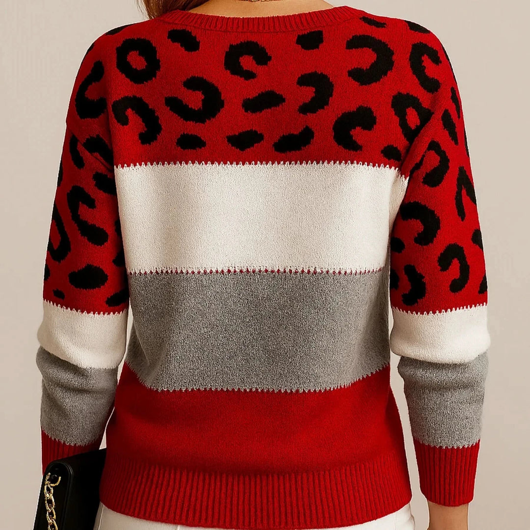VELORA | LEOPARD LUXE SWEATER