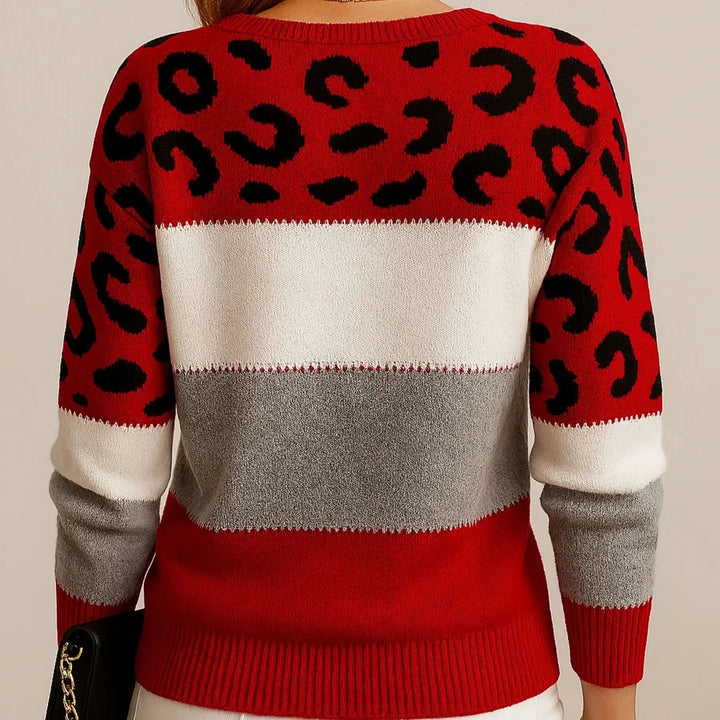 VELORA | LEOPARD LUXE SWEATER