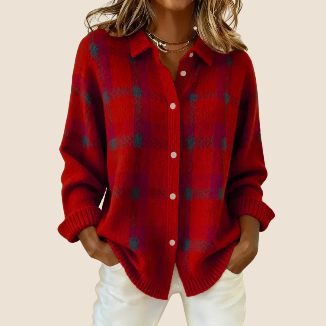 VIVIENNE | RETRO CHECK SWEATER