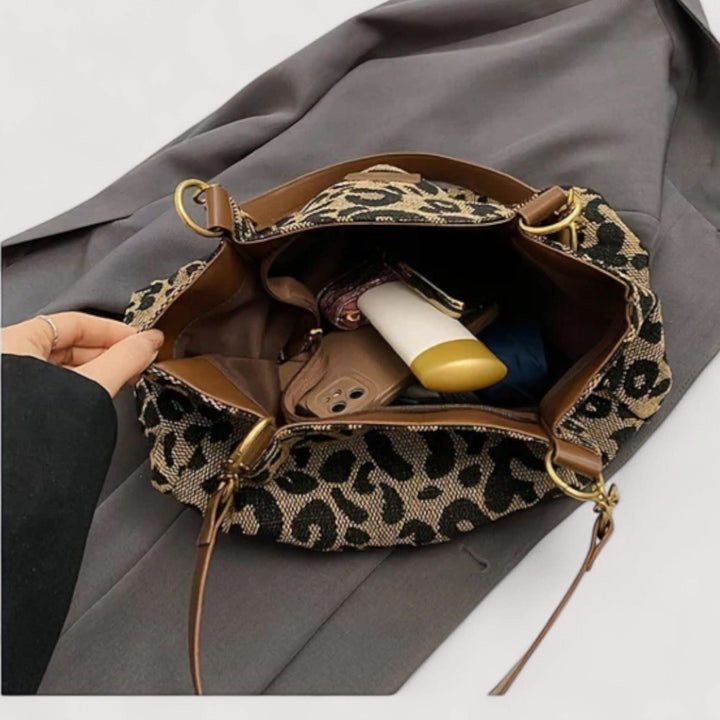 AGNES™ | LEOPARD CANVAS BAG