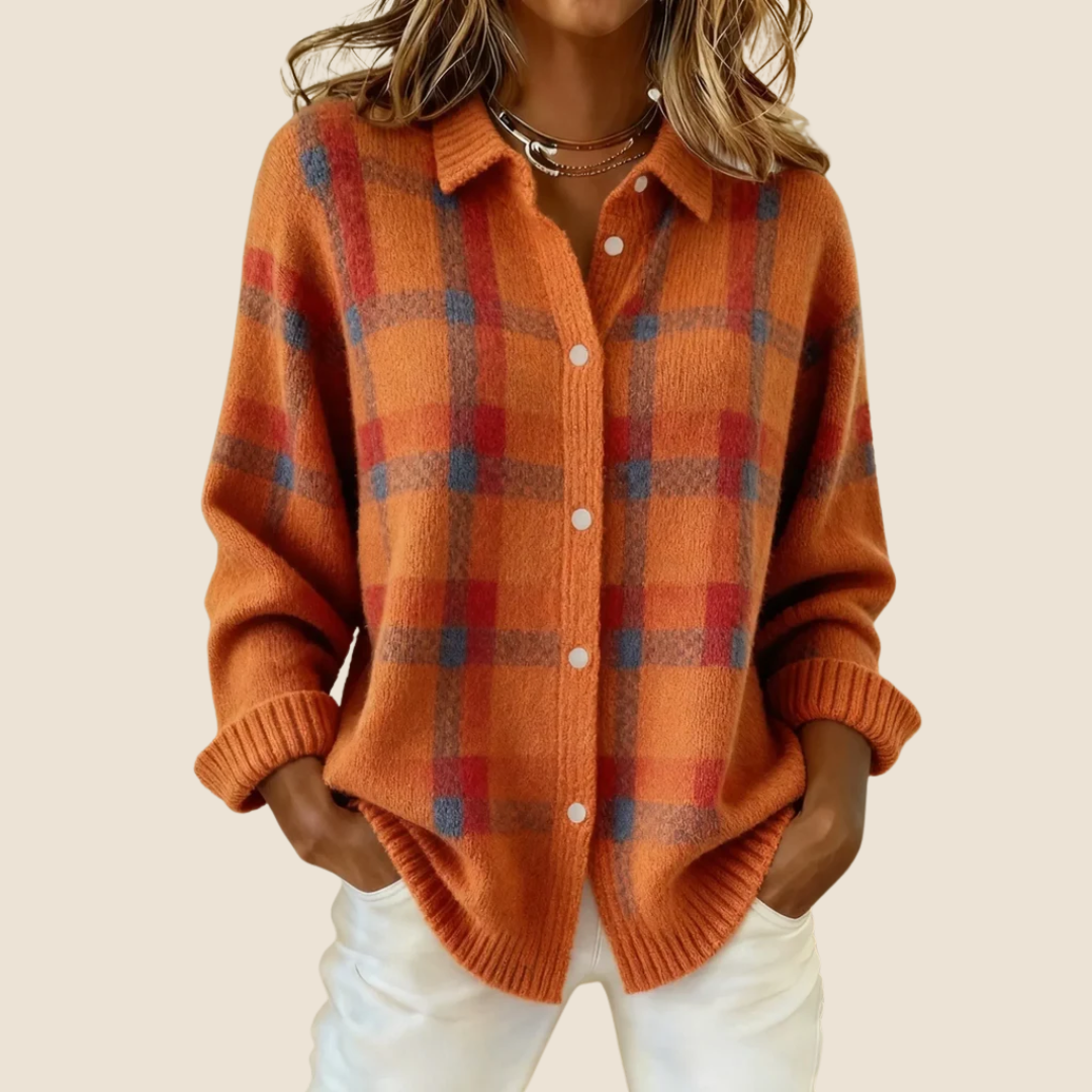 VIVIENNE | RETRO CHECK SWEATER