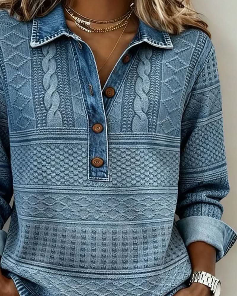 NIVELLE | MODERN HALF-BUTTON SWEATER
