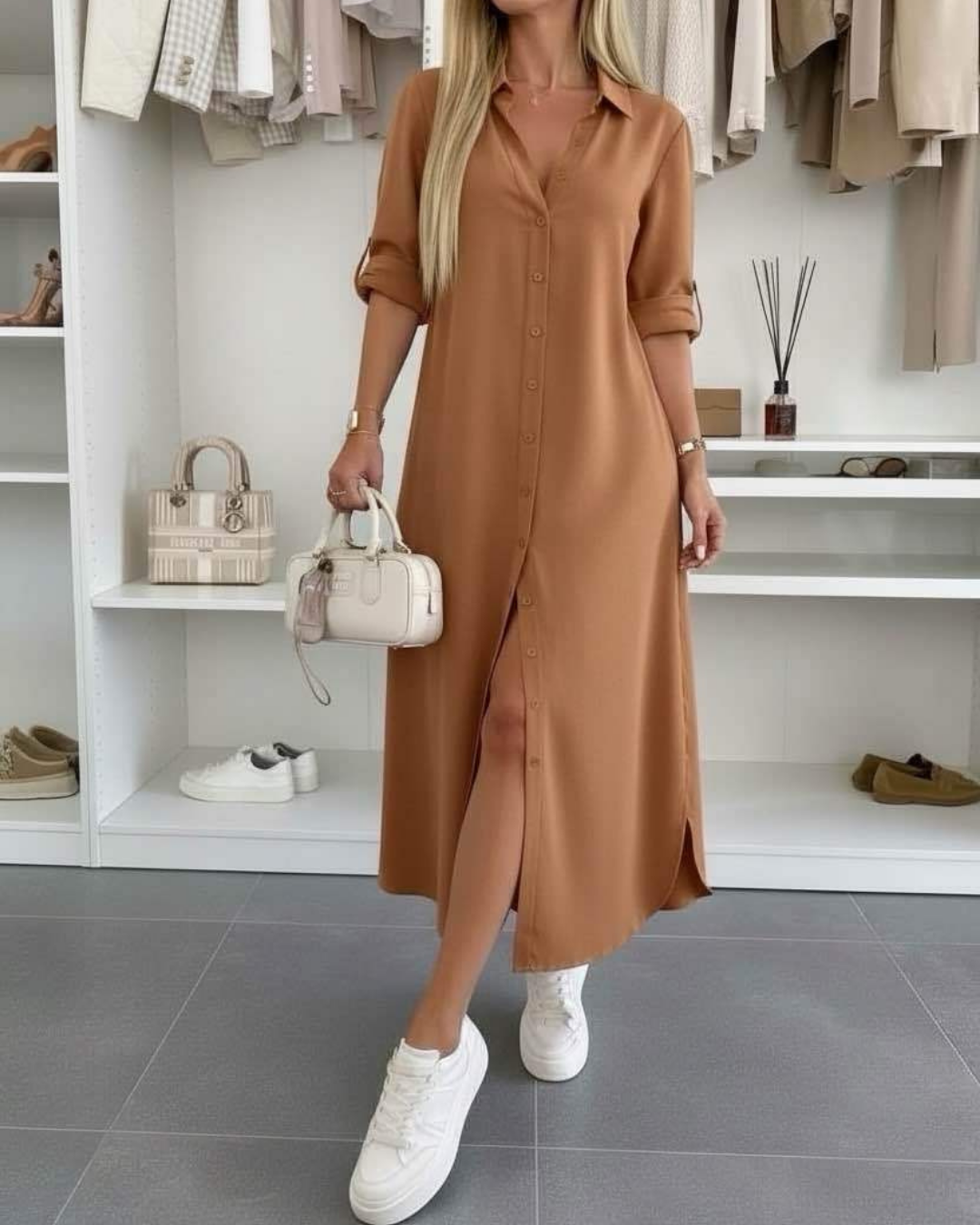 IVY | BUTTON DRESS