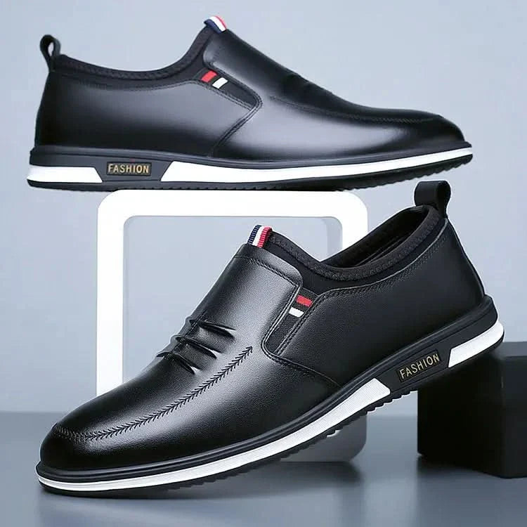 LIAM | LEATHER SLIP-ON SNEAKERS