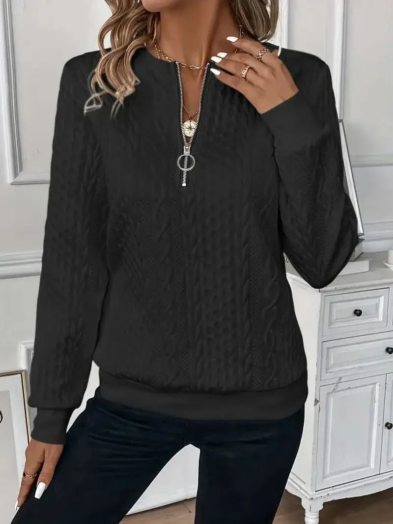 AMY | SWEATER WITH ZIPPER