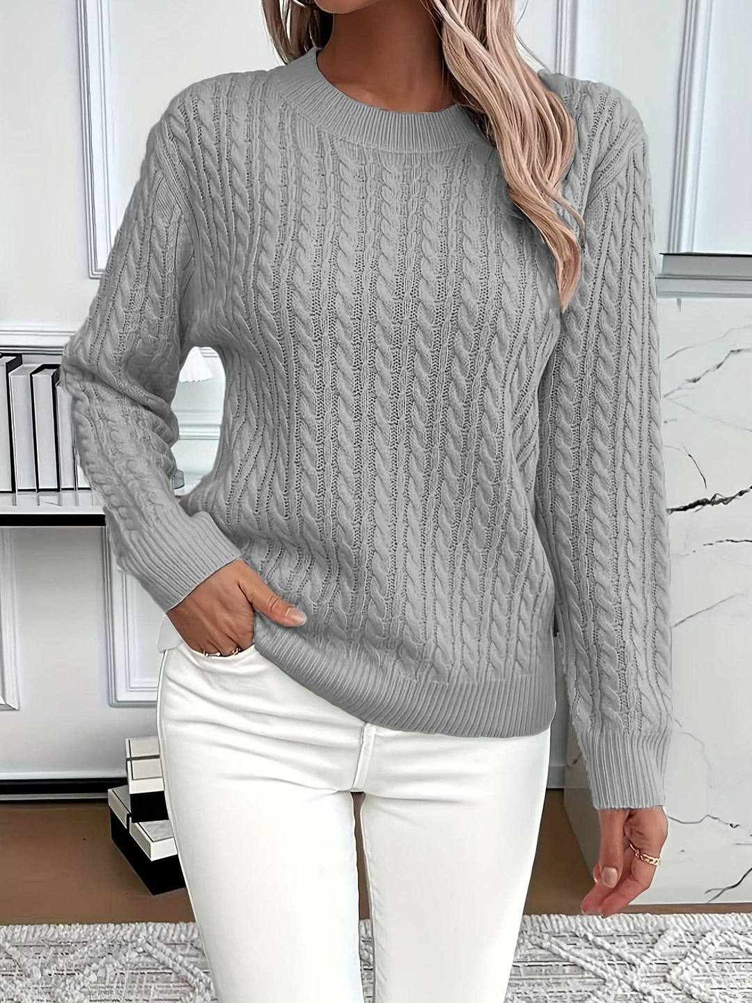MARIELLE | CABLE SWEATER