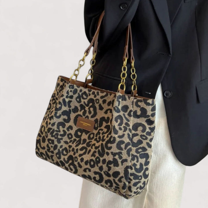 AGNES™ | LEOPARD CANVAS BAG