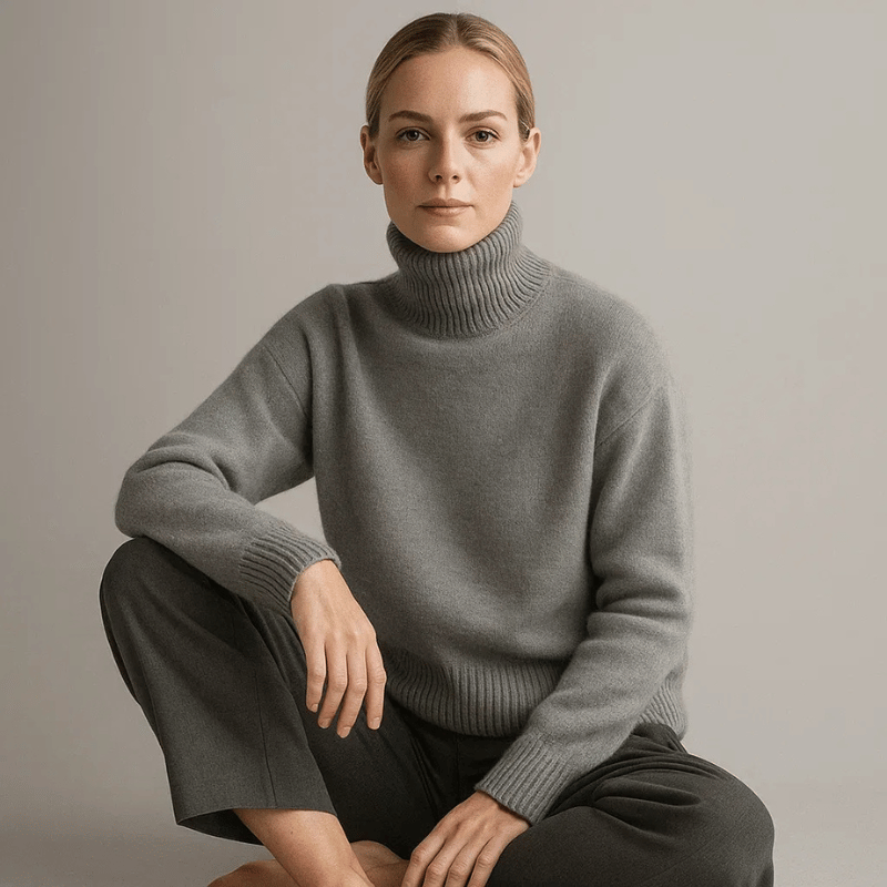 AURORA | CASHMERE TURTLENECK SWEATER