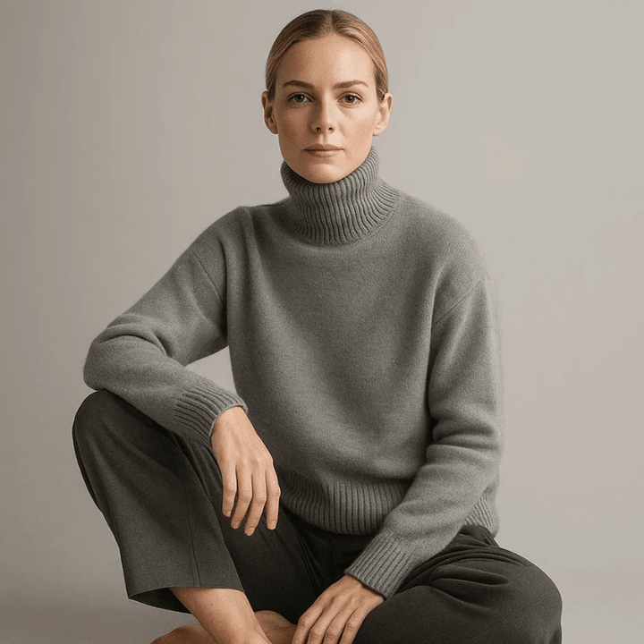 AURORA | CASHMERE TURTLENECK SWEATER