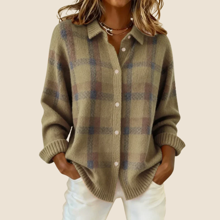 VIVIENNE | RETRO CHECK SWEATER