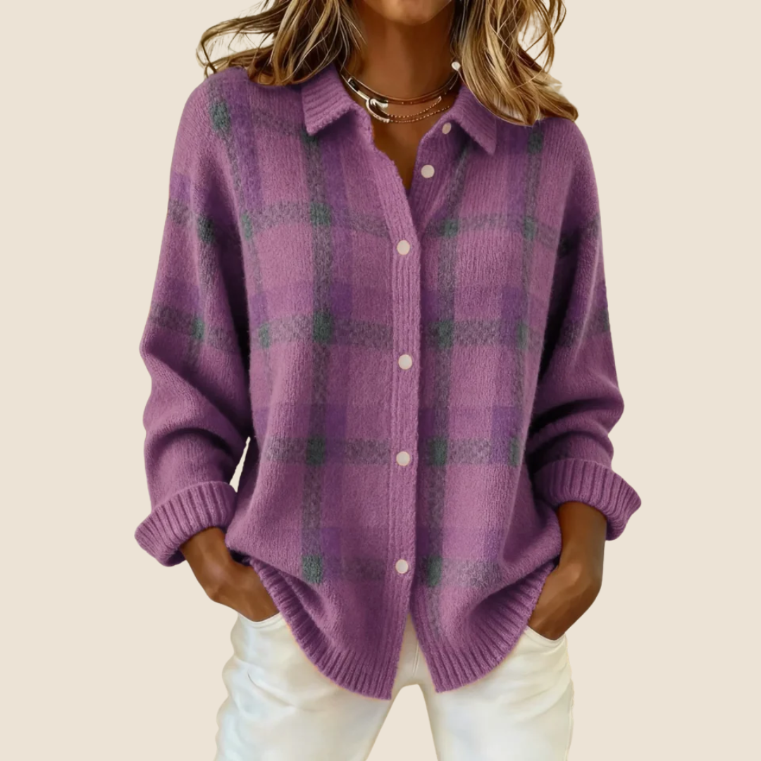 VIVIENNE | RETRO CHECK SWEATER