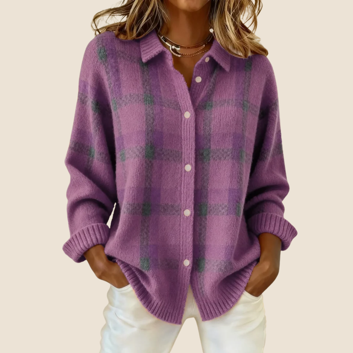 VIVIENNE | RETRO CHECK SWEATER