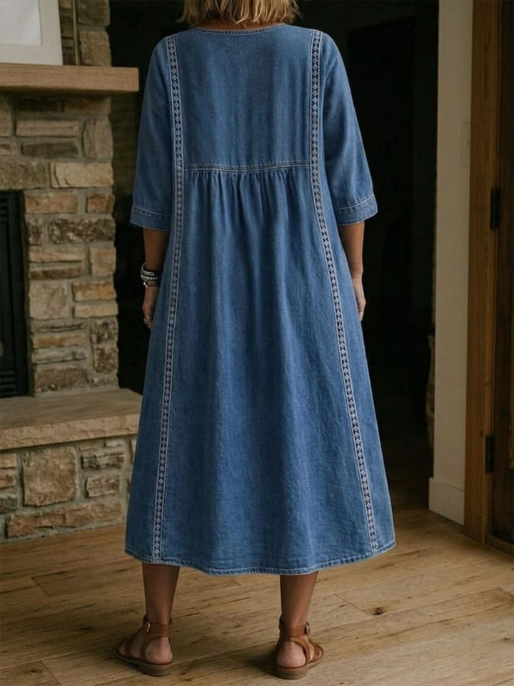 DAISY | LACE TRIM DRESS