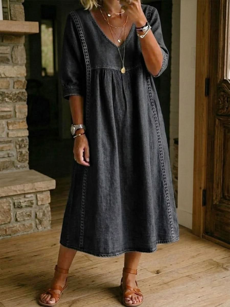 DAISY | LACE TRIM DRESS