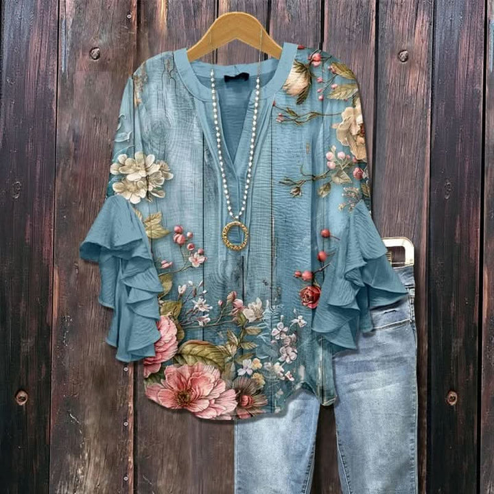 ELENORA | WHISPER RUFFLE BLOUSE