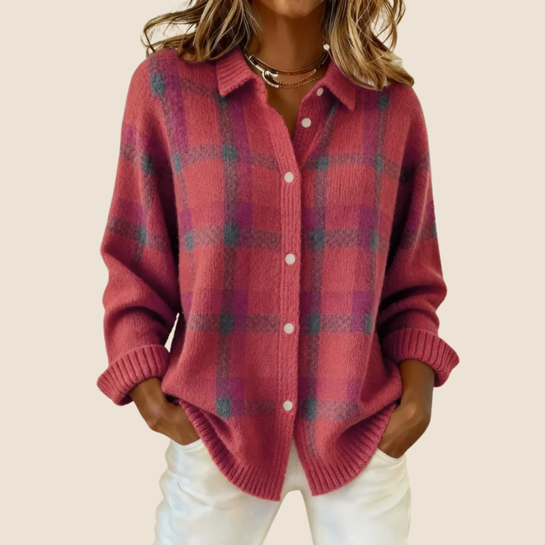 VIVIENNE | RETRO CHECK SWEATER