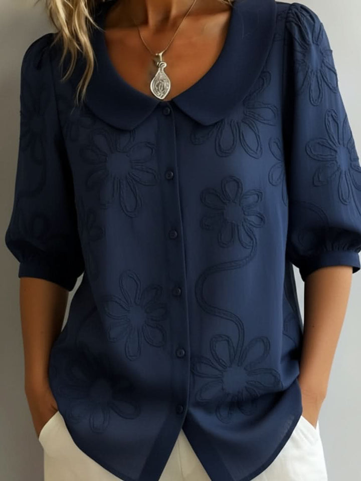 TESSA | NATURAL FLORAL TOP