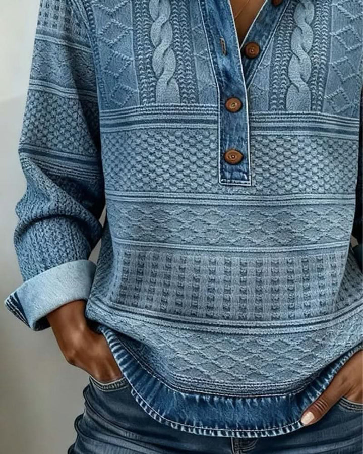 NIVELLE | MODERN HALF-BUTTON SWEATER