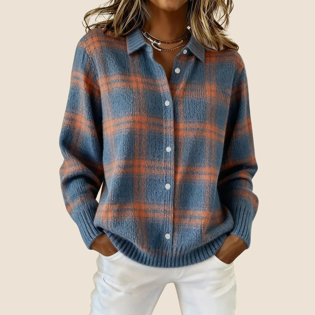 VIVIENNE | RETRO CHECK SWEATER