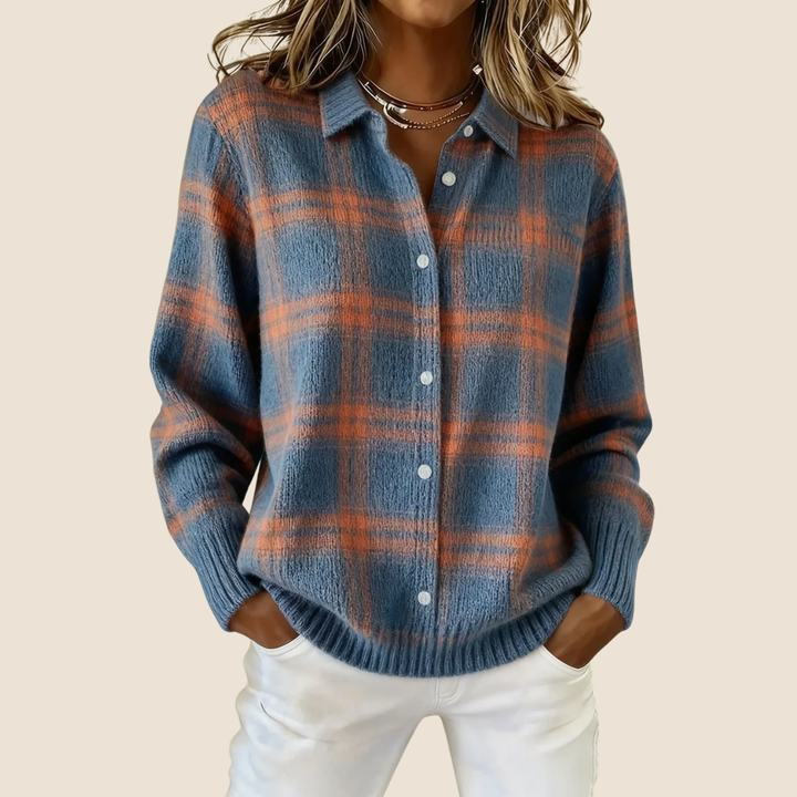 VIVIENNE | RETRO CHECK SWEATER