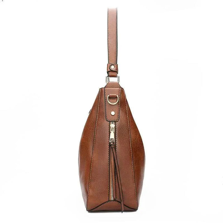 CAMELLIA | LEATHER HOBO BAG