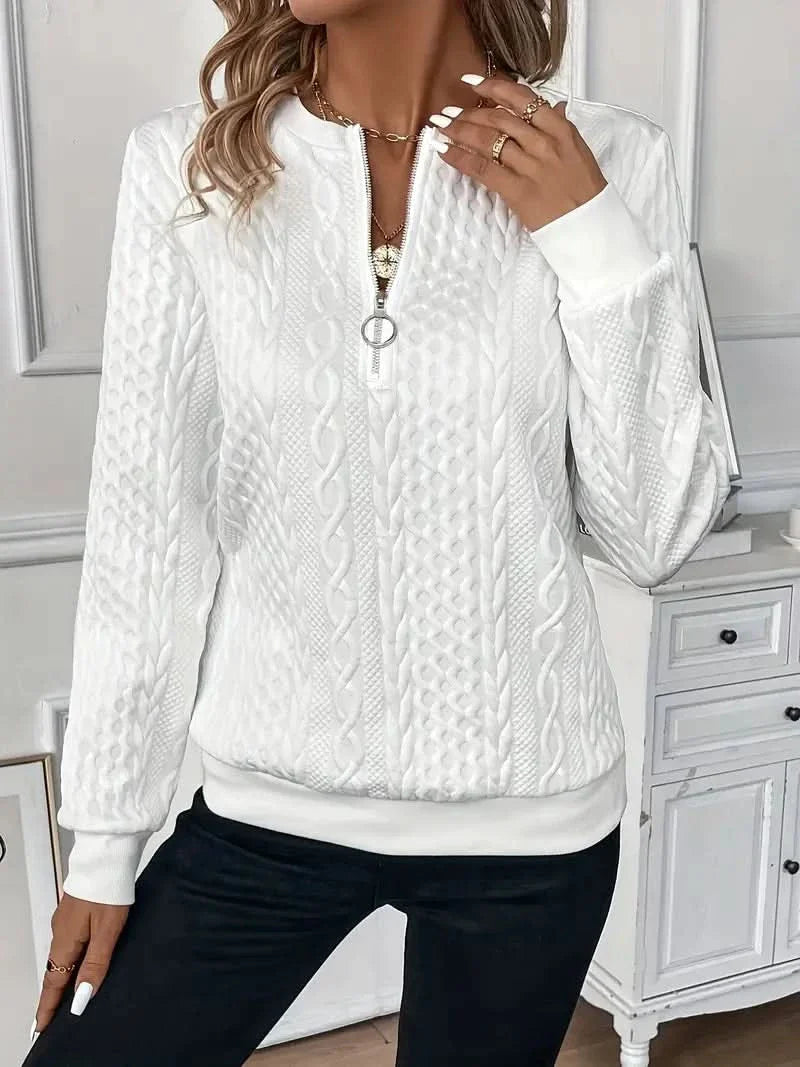 AMY | SWEATER WITH ZIPPER
