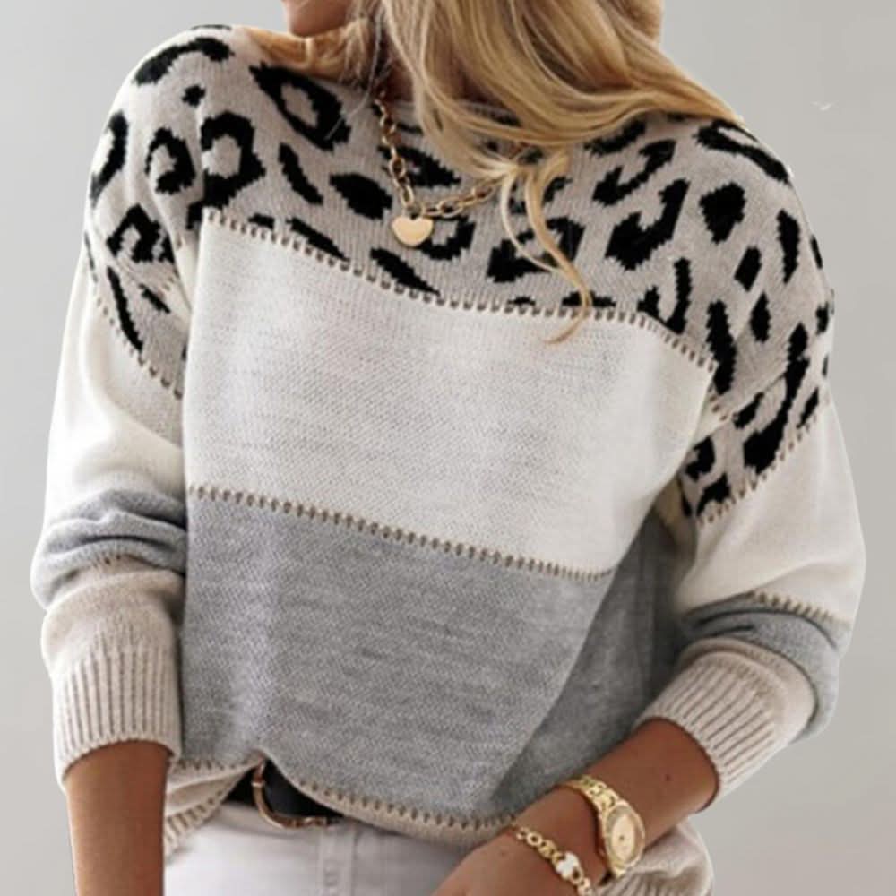 VELORA | LEOPARD LUXE SWEATER