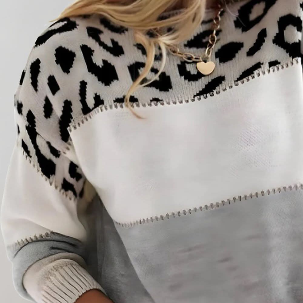 VELORA | LEOPARD LUXE SWEATER