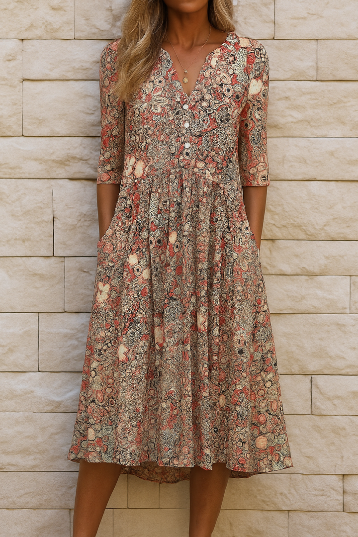 LIORA | LUXE V-NECK DRESS