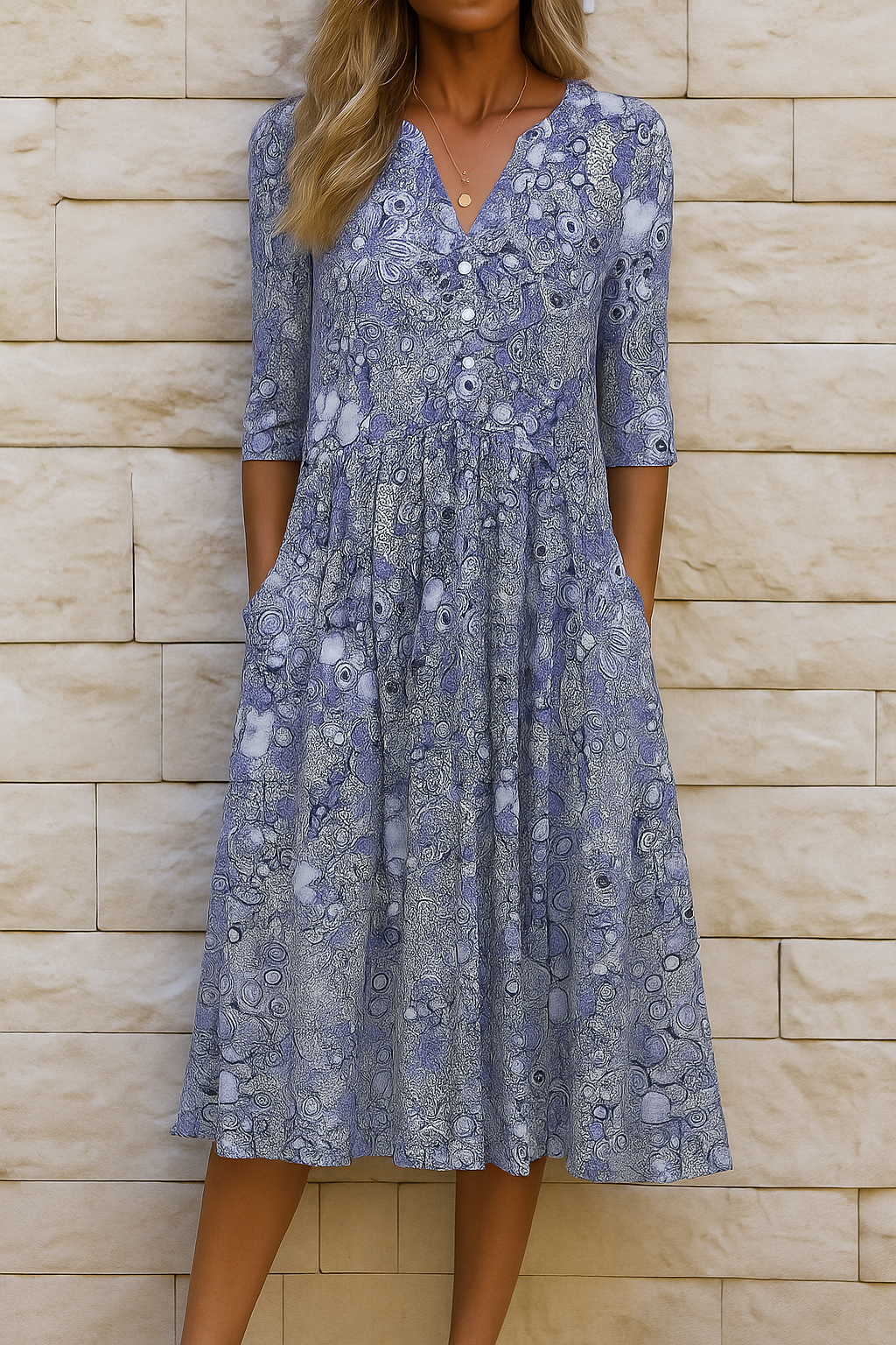 LIORA | LUXE V-NECK DRESS
