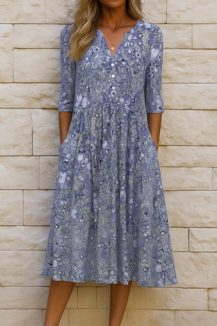 LIORA | LUXE V-NECK DRESS