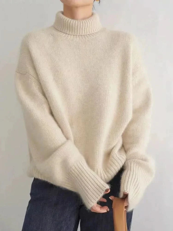 ISABELLA | CASHMERE HIGH-NECK SWEATER