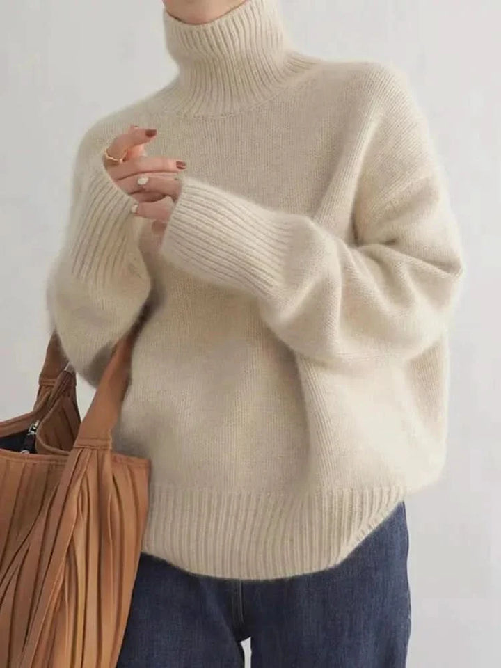 ISABELLA | CASHMERE HIGH-NECK SWEATER